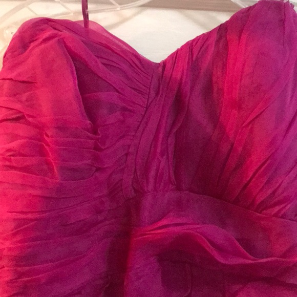 Badgley Mishka Strapless Ruffles Gown Prom Wedding - Picture 4 of 6